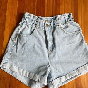 High Wasted Denim Shorts